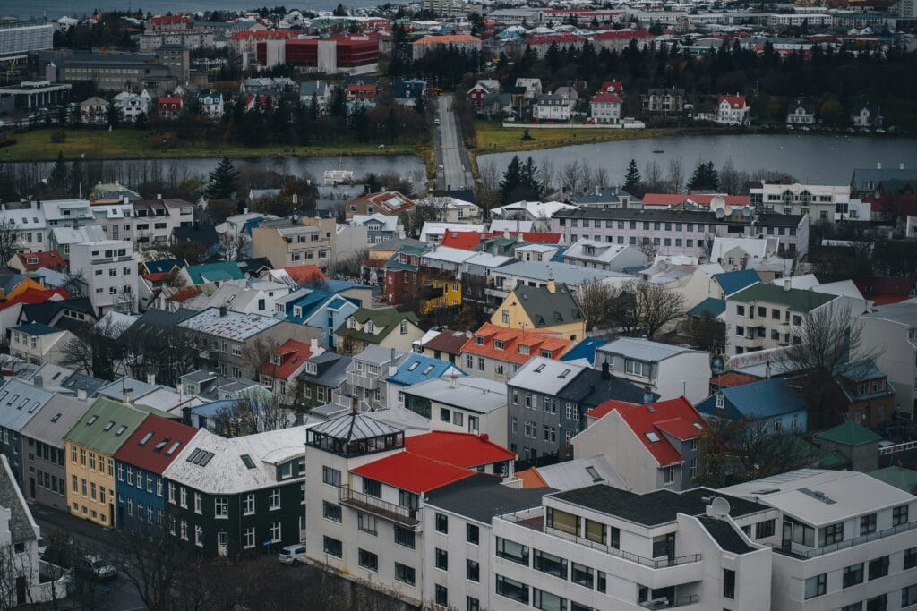 Iceland – Reykjavík, city, homes